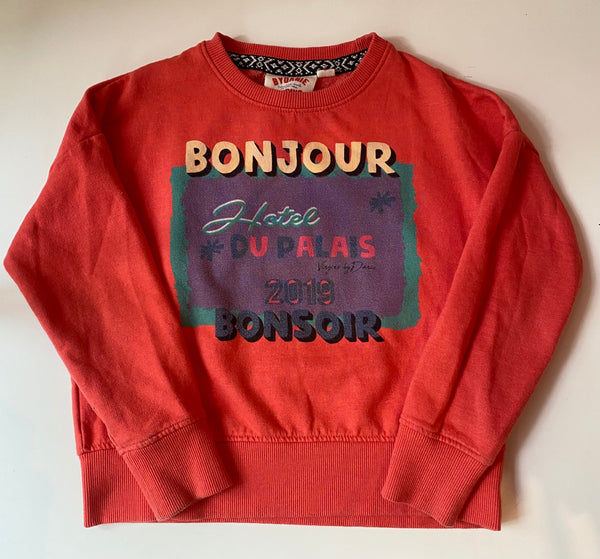 Sudadera Bonjour salmón 6A