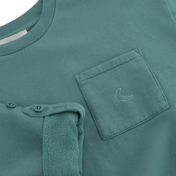 SUDADERA VERDE OSCURO 5/7