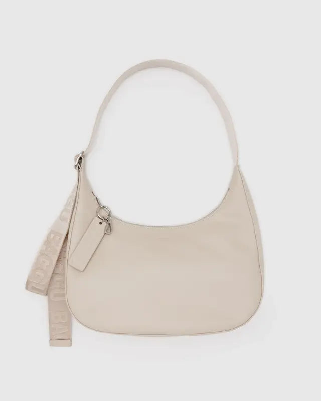Medium Nylon Crescent Bag Piel
