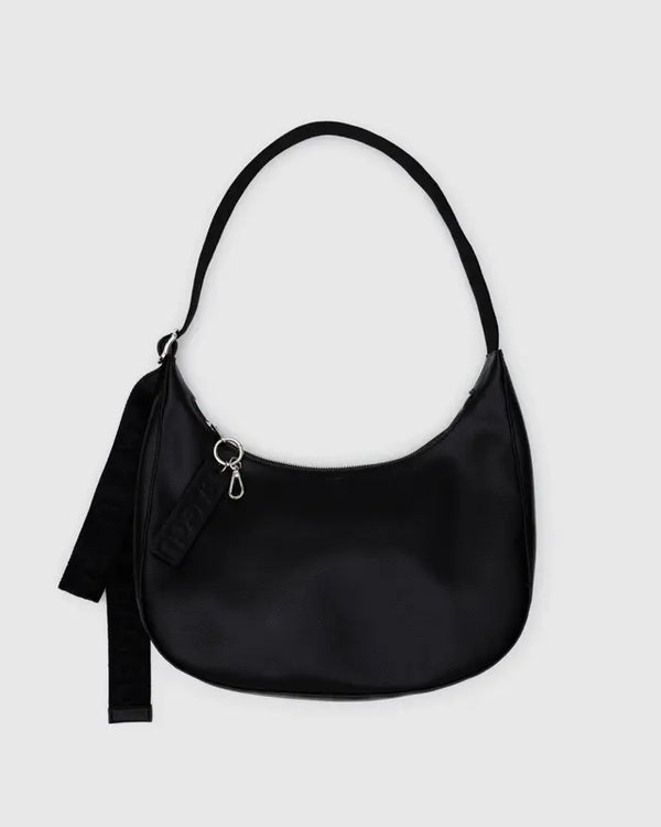 Medium Nylon Crescent Bag Piel