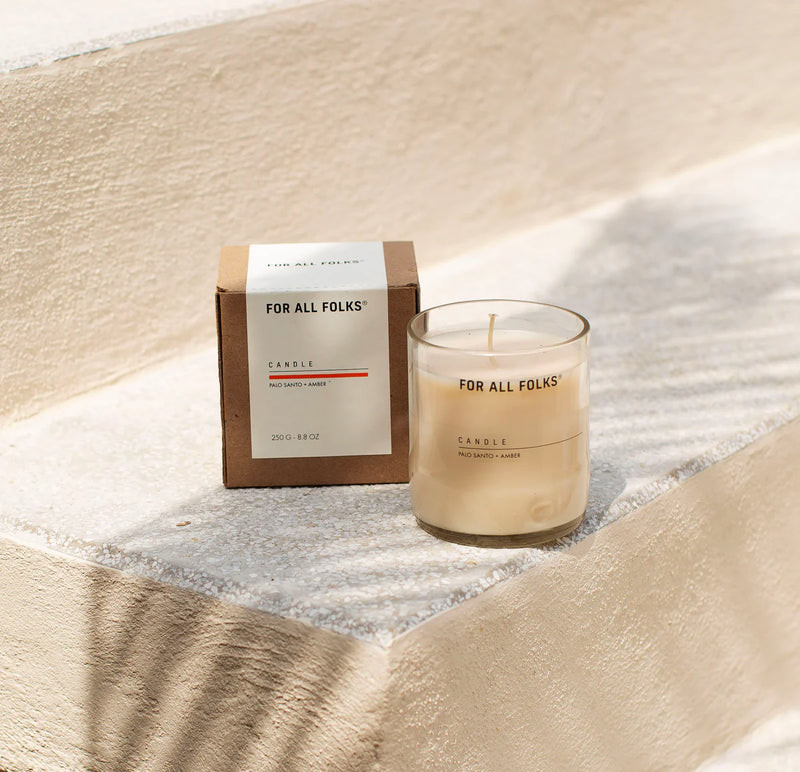 CANDLE | 250gr | Palo Santo + Ámbar | For All Folks